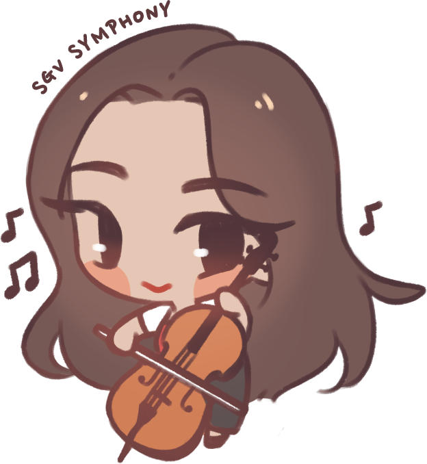 Cellist Anime Chibi Sticker