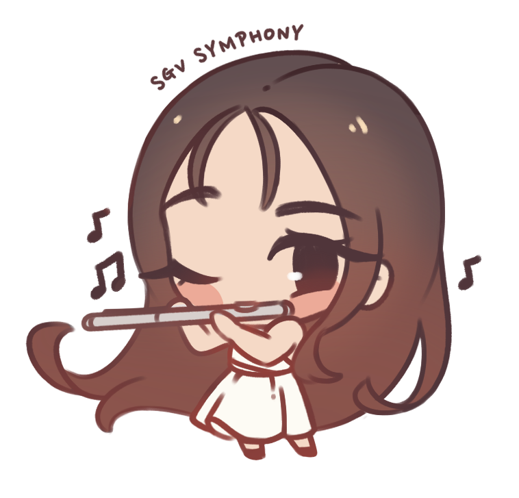 Flute Chibi Sticker