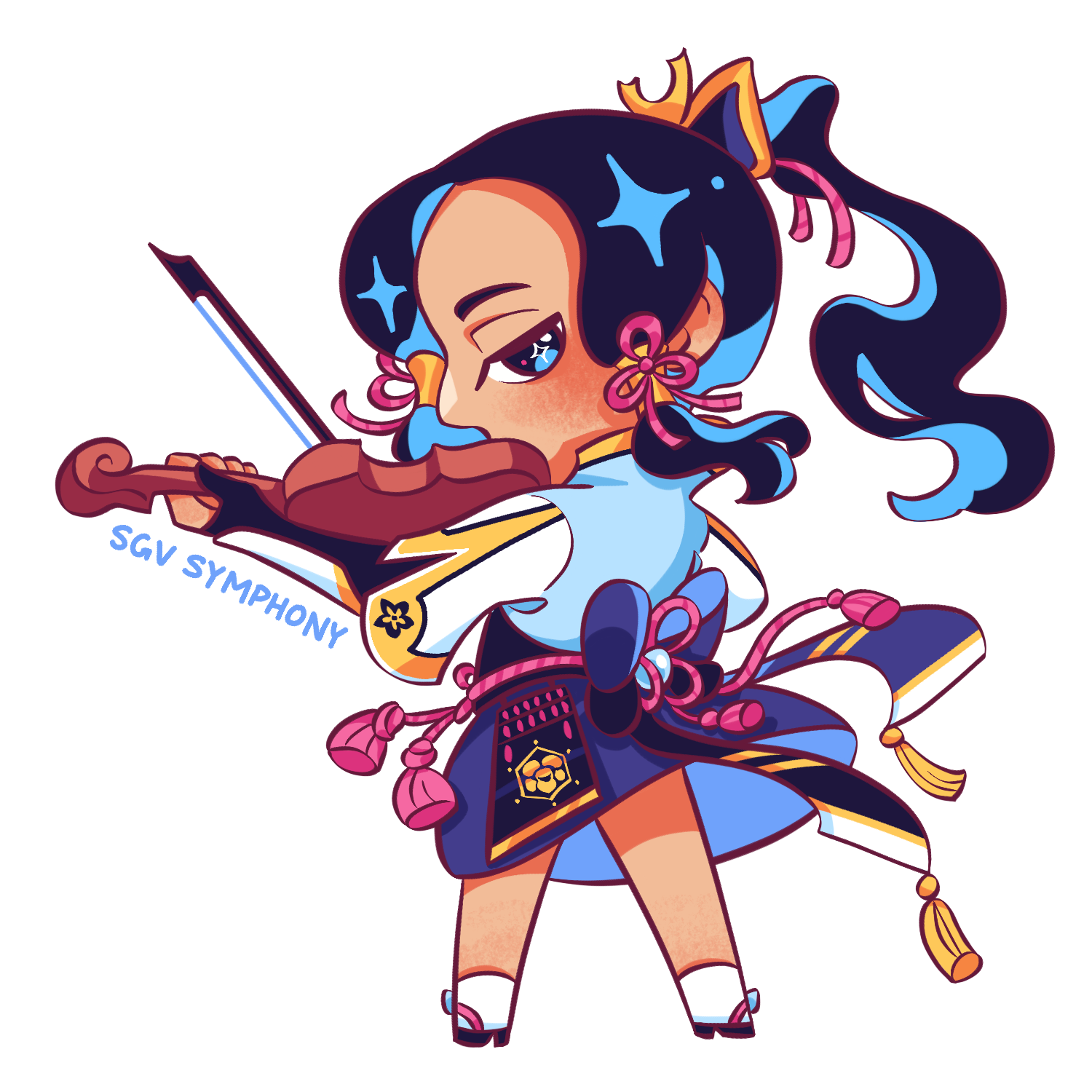 Violinist Chibi Sticker