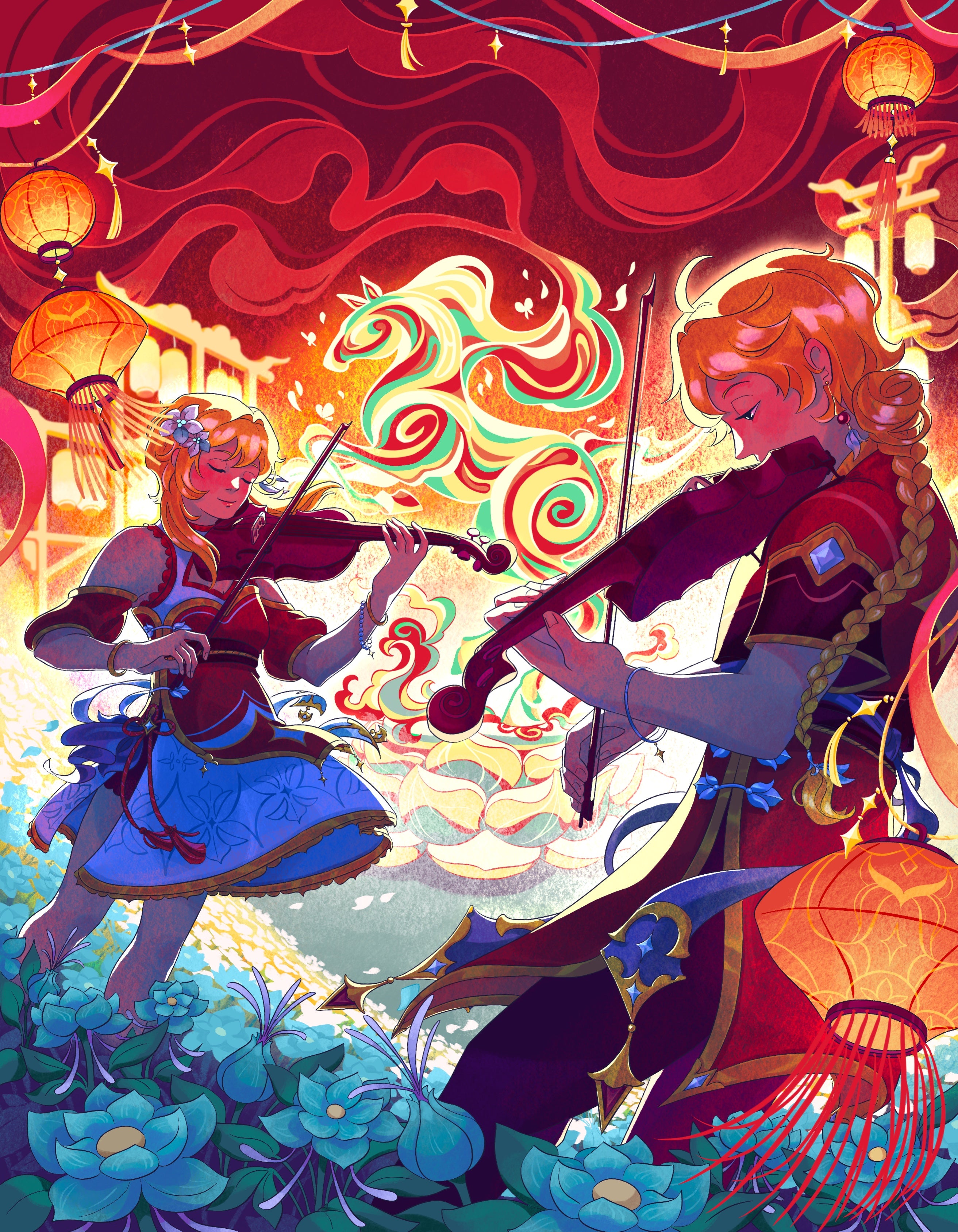 Lunar New Year Festival Concert Art Print