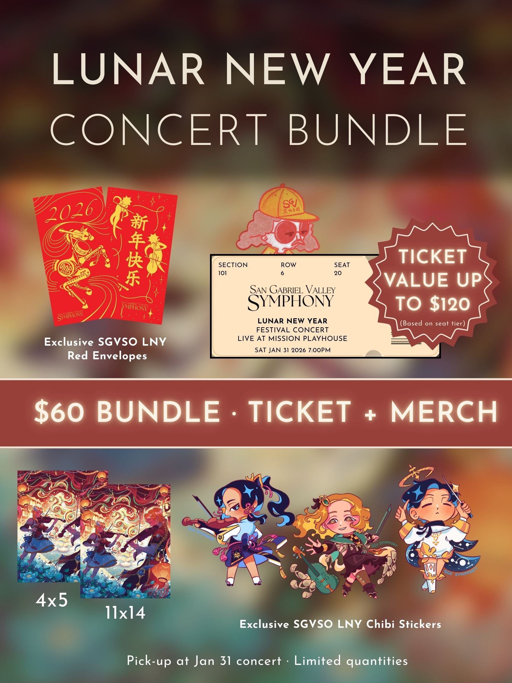 Lunar New Year Festival Concert Merch Bundle (Pick Up Only)