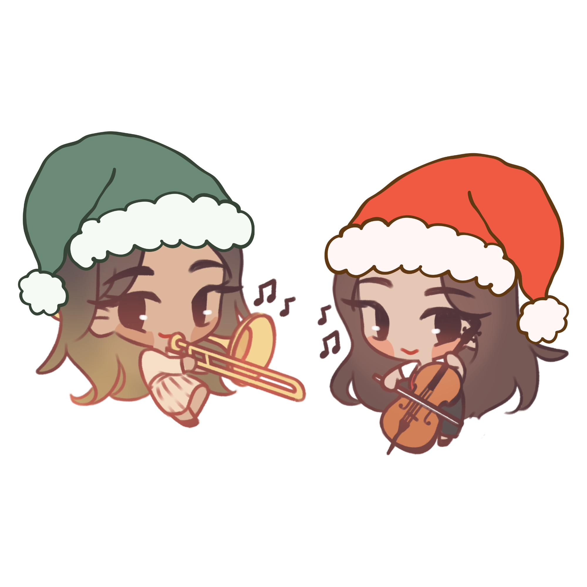 SGV Symphony Holiday Chibi Sticker Pack